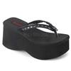 DemoniaCult - FUNN33 Slippers - Black Product image